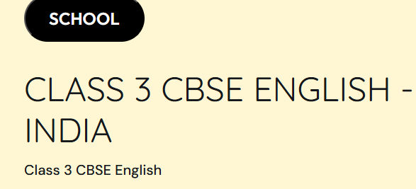 3 class english book 